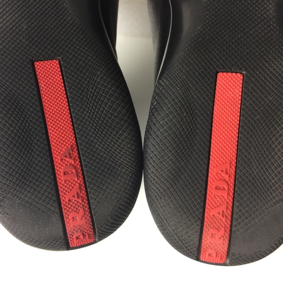 PRADA WOMEN'S BLACK BOOTS SIZE 35.5 US 5.5 - Picture 9 of 16